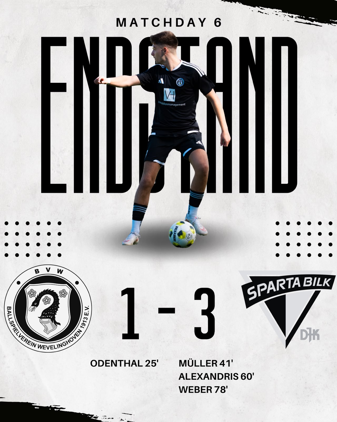 BVW erste Mannschaft Spielbegegnungen Matchday 6